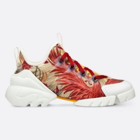 CHRISTIAN DIOR SZ 39 MULTICOLOR DIOR MILLE FLEURS D-CONNECT SNEAKERS Flaws - Picture 1 of 11